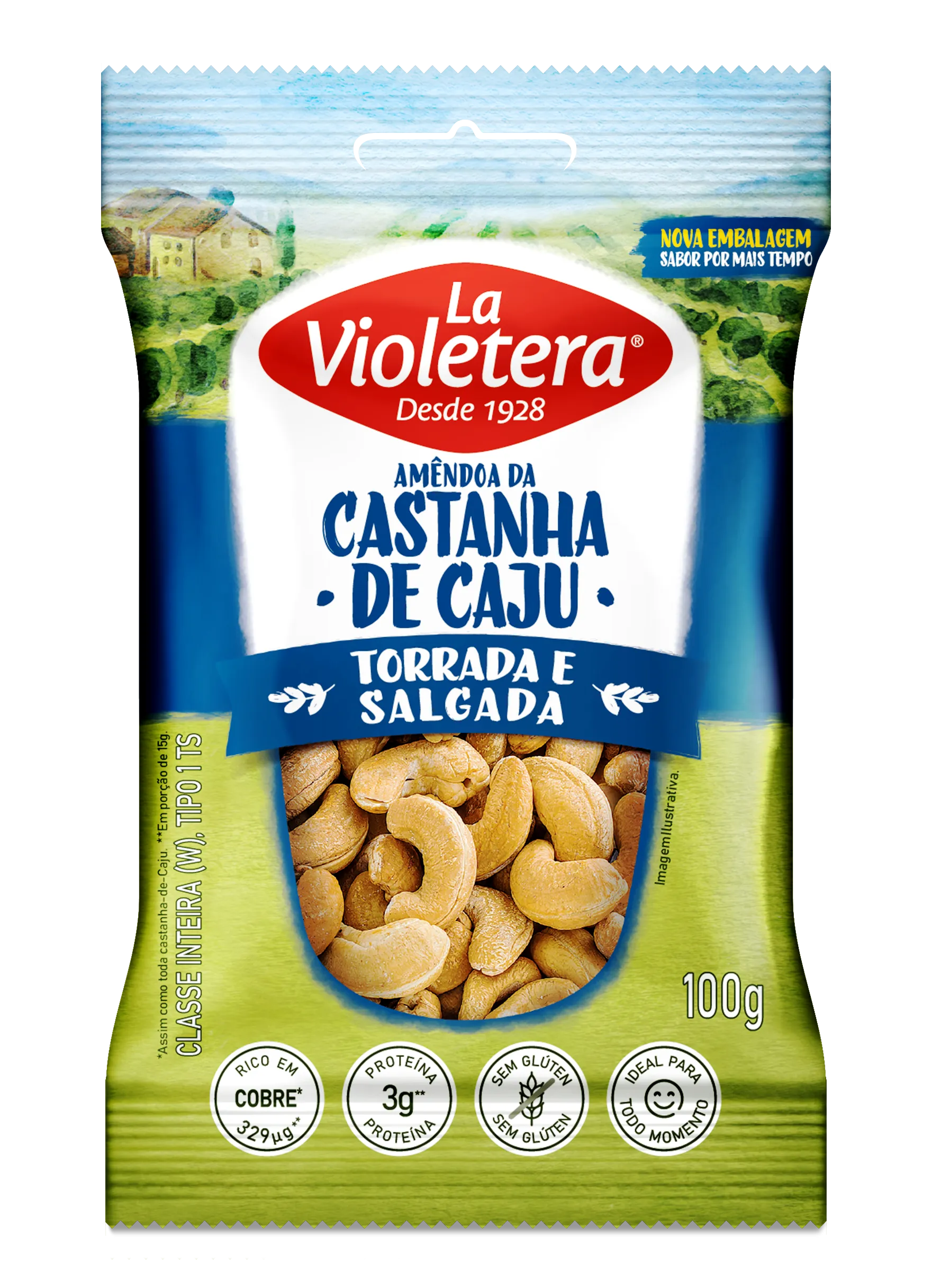 Castanha-de-Caju Torrada/Salgada La Violetera 100g