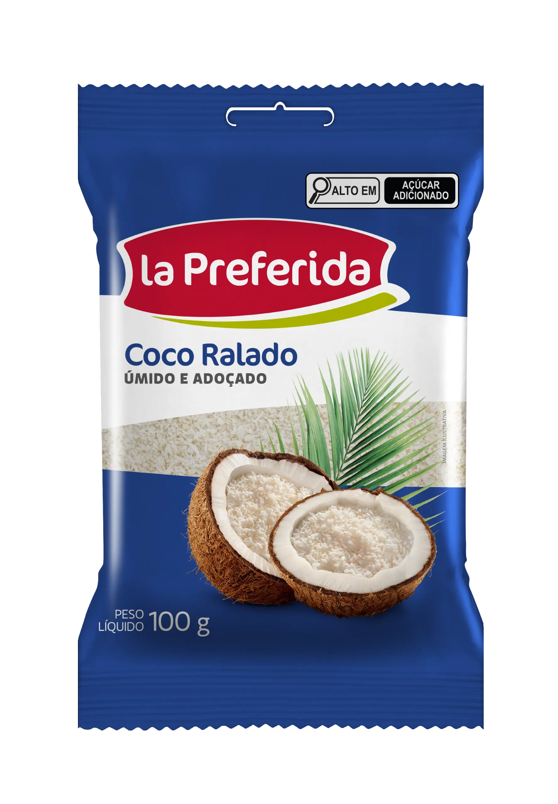 Coco Ralado Adoçado La Preferida 100g