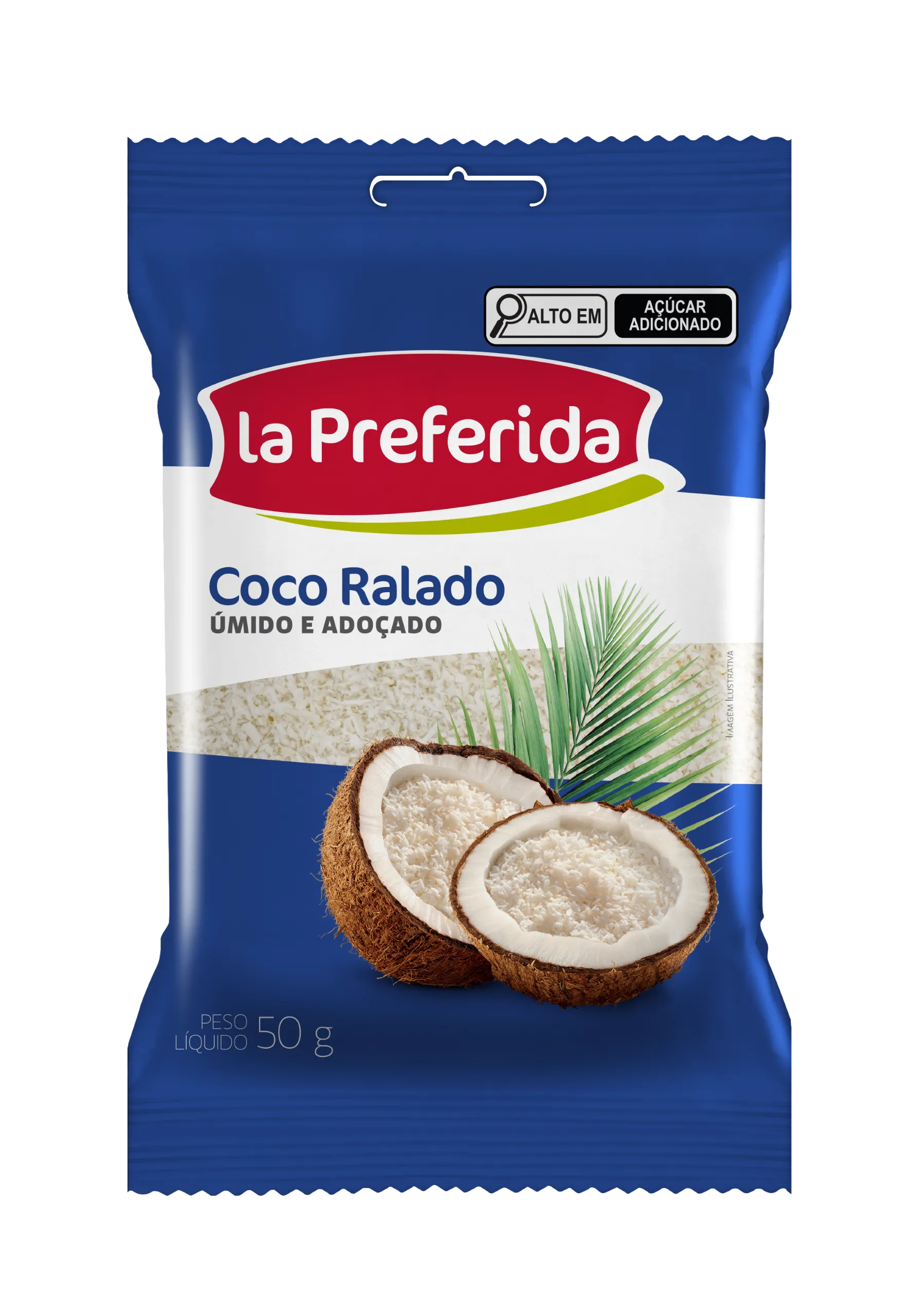 Coco Ralado Adoçado La Preferida 50g