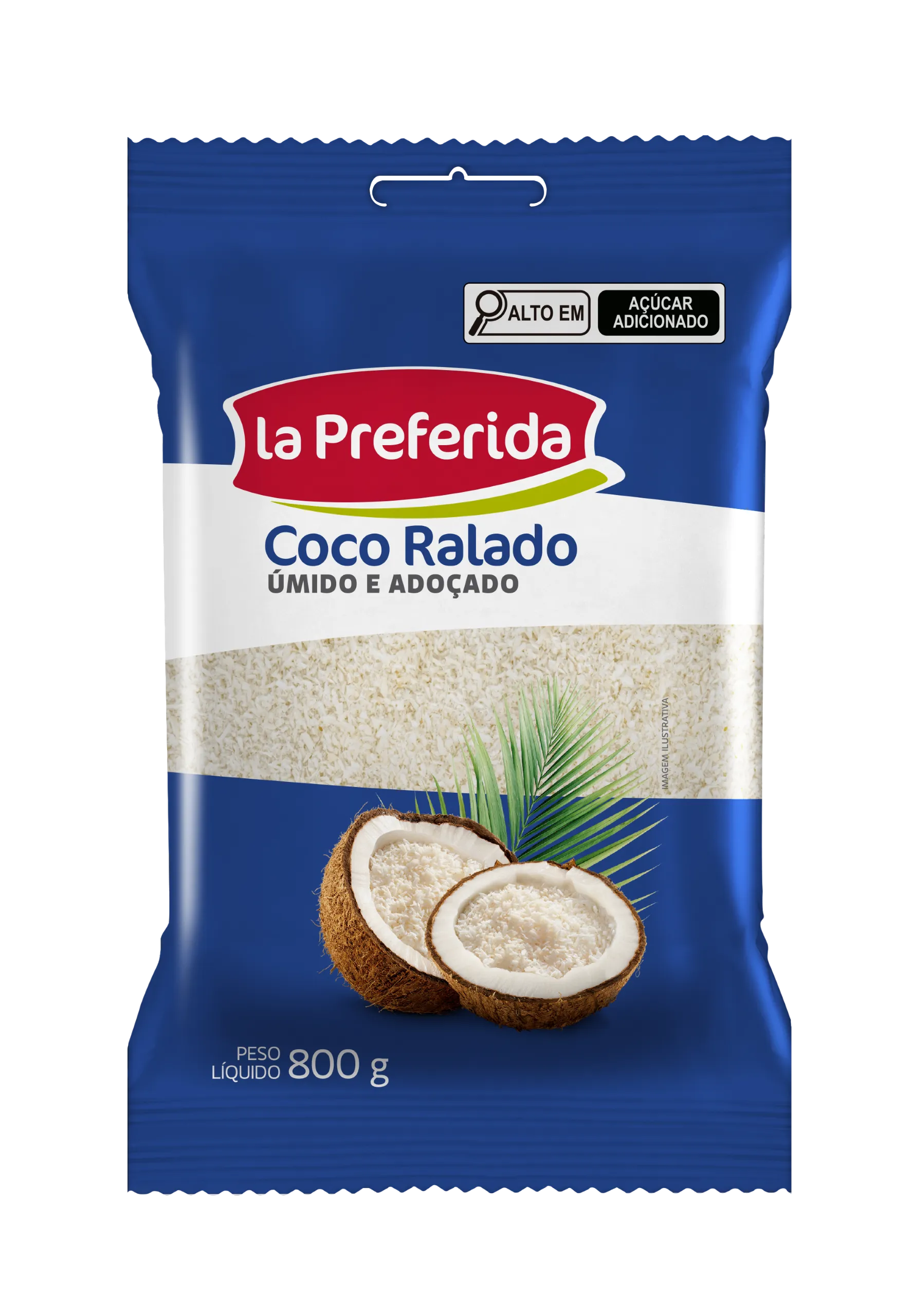 Coco Ralado Adoçado La Preferida 800g