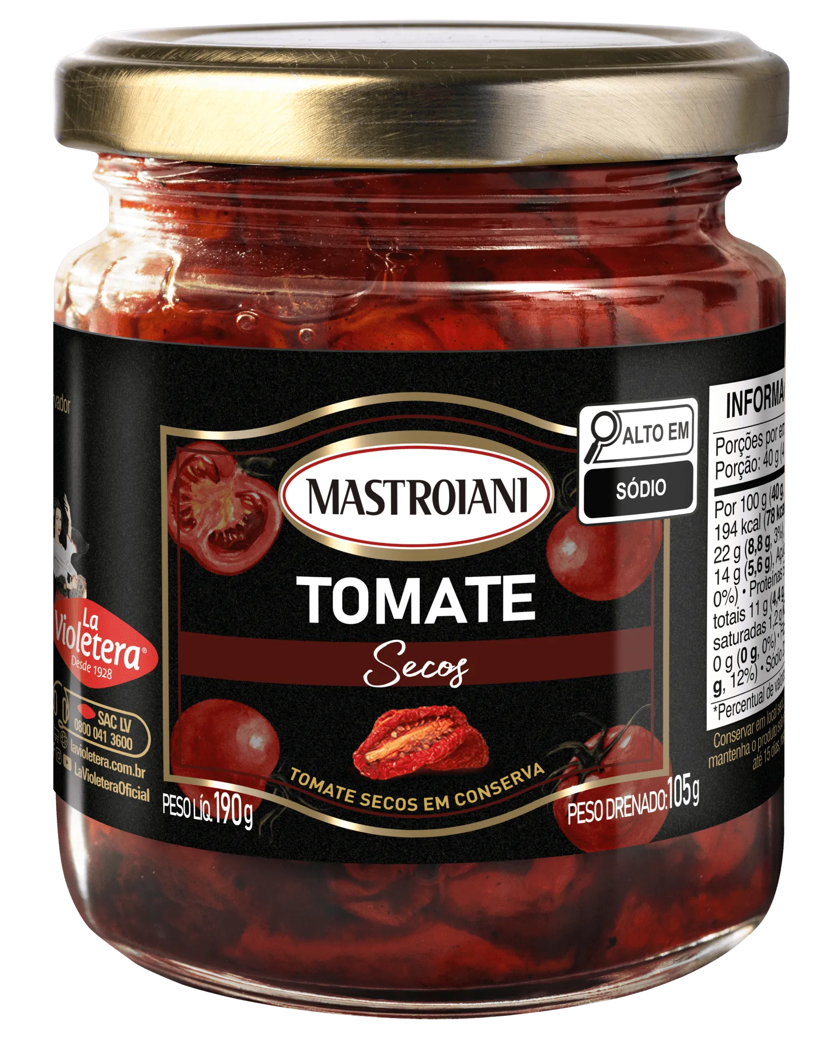 Tomate Seco Mastroiani 105g