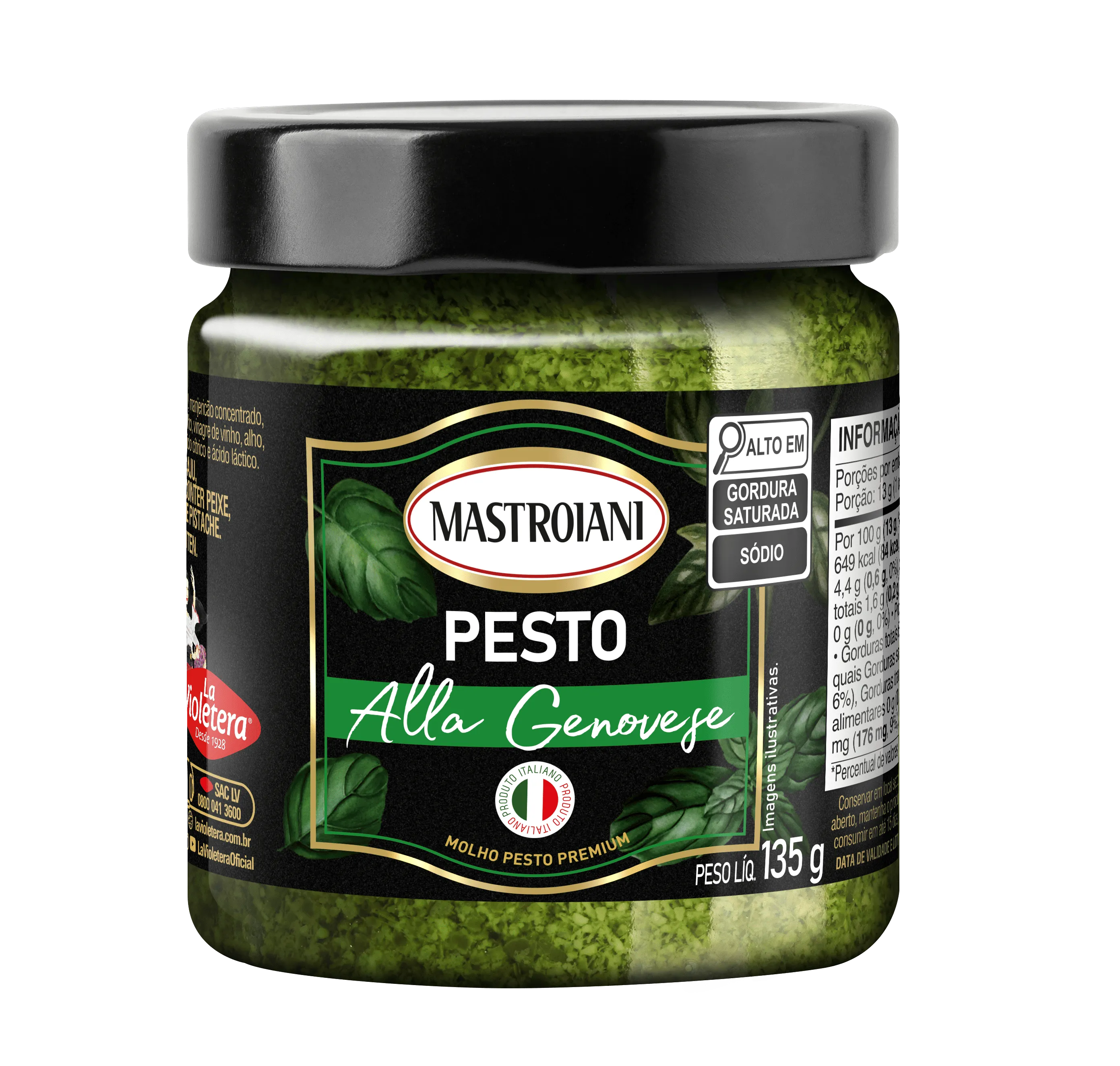 Molho Pesto Alla Genovese Mastroiani 135g