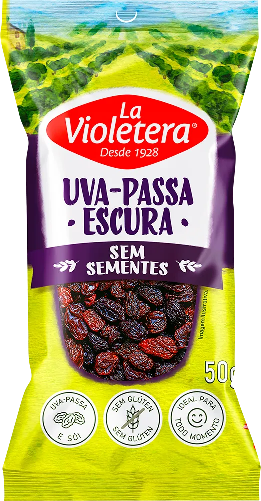 Uva-Passa Escura Sem Semente La Violetera 50g