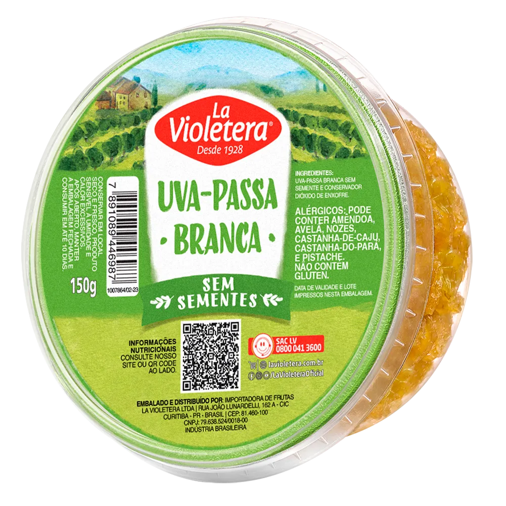 Uva-passa Branca sem sementes La Violetera 150g