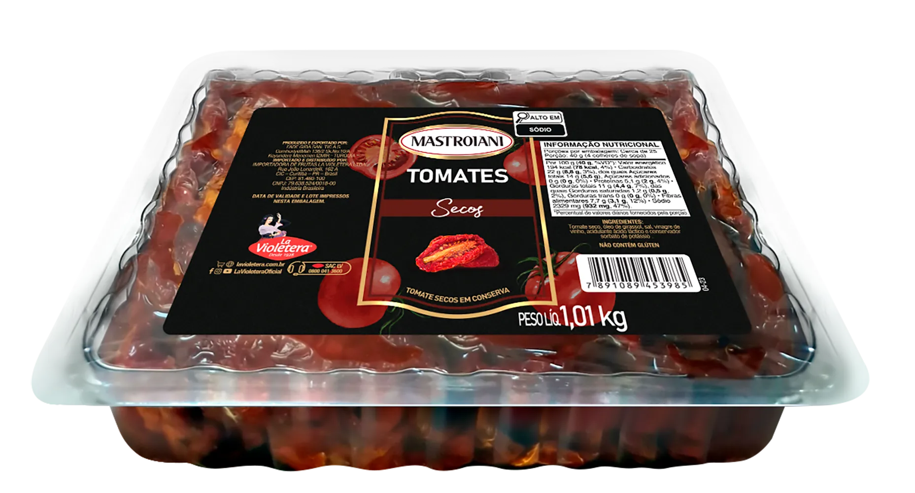 Tomate Seco Mastroiani Bandeja 1,01kg