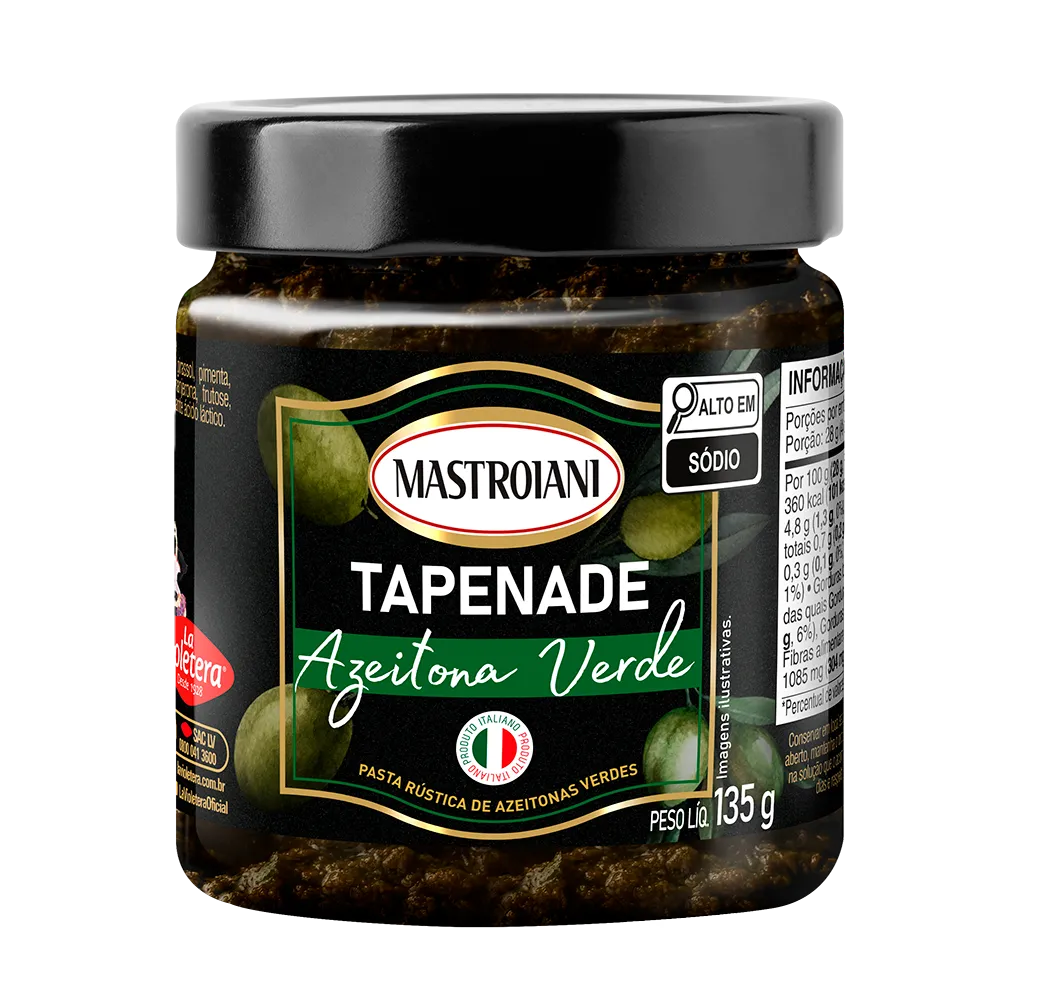 Tapenade Azeitona Verde Mastroiani 135g