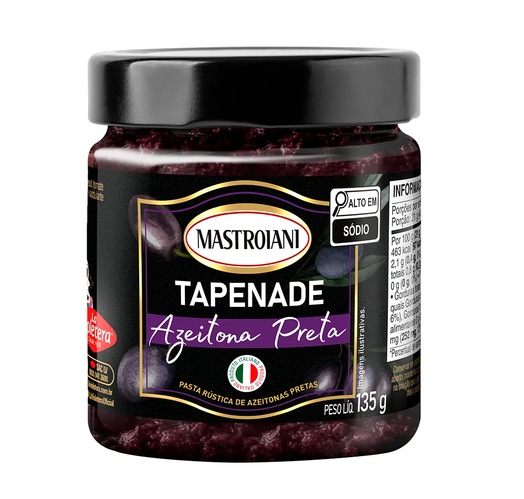 Tapenade Azeitona Preta Mastroiani 135g