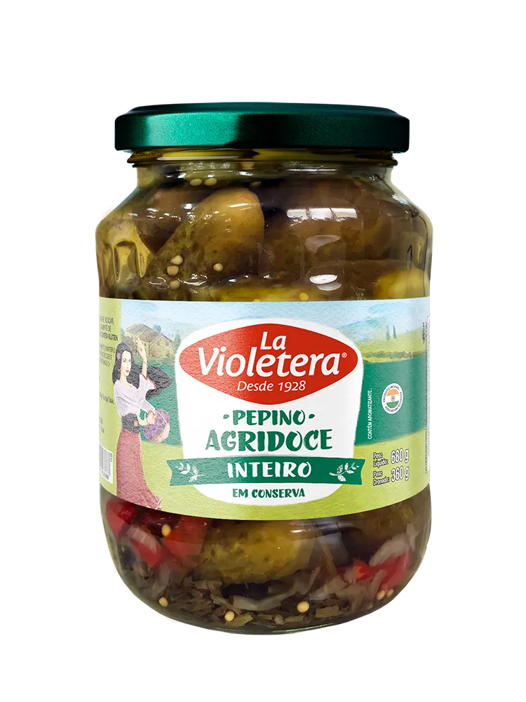 Pepino Inteiro Agridoce La Violetera 360g