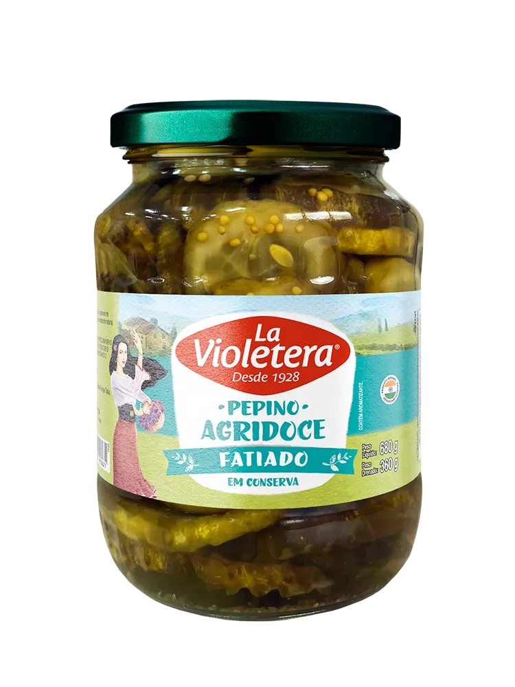 Pepino Fatiado Agridoce La Violetera 360g