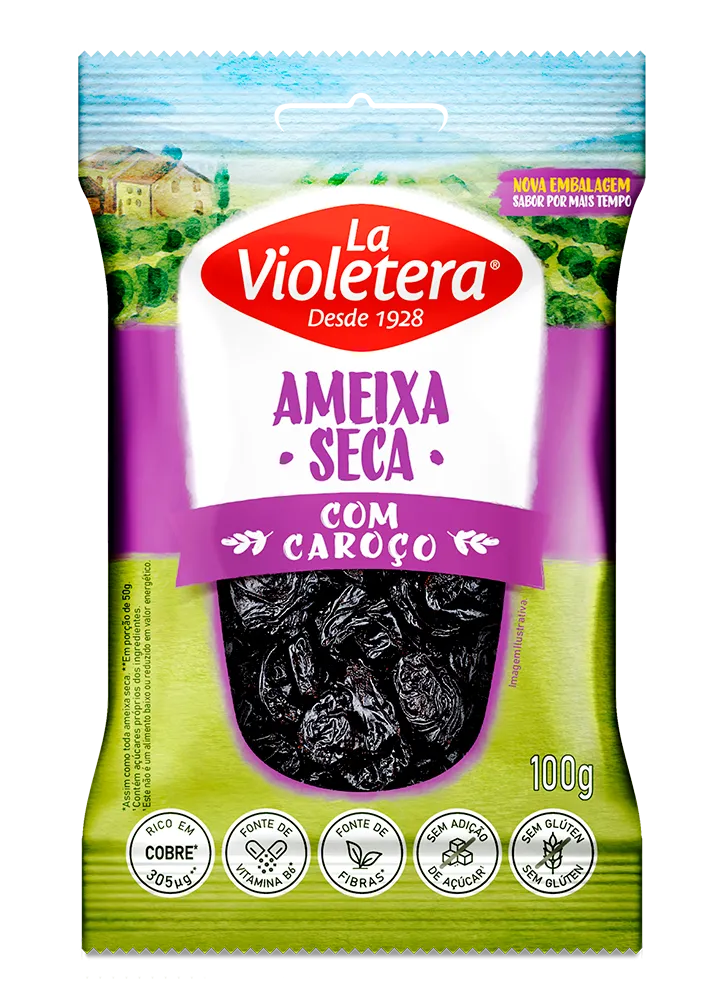 Ameixa Seca com Caroço La Violetera 100g