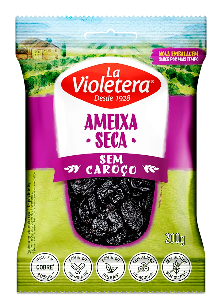 Ameixa Seca sem Caroço La Violetera 200g