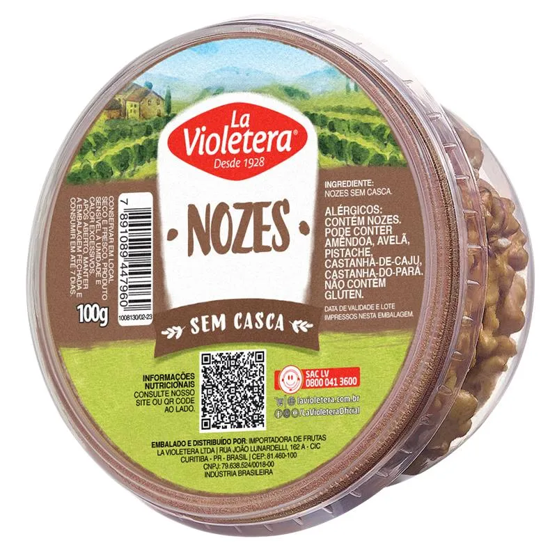 Nozes sem casca La Violetera 100g 