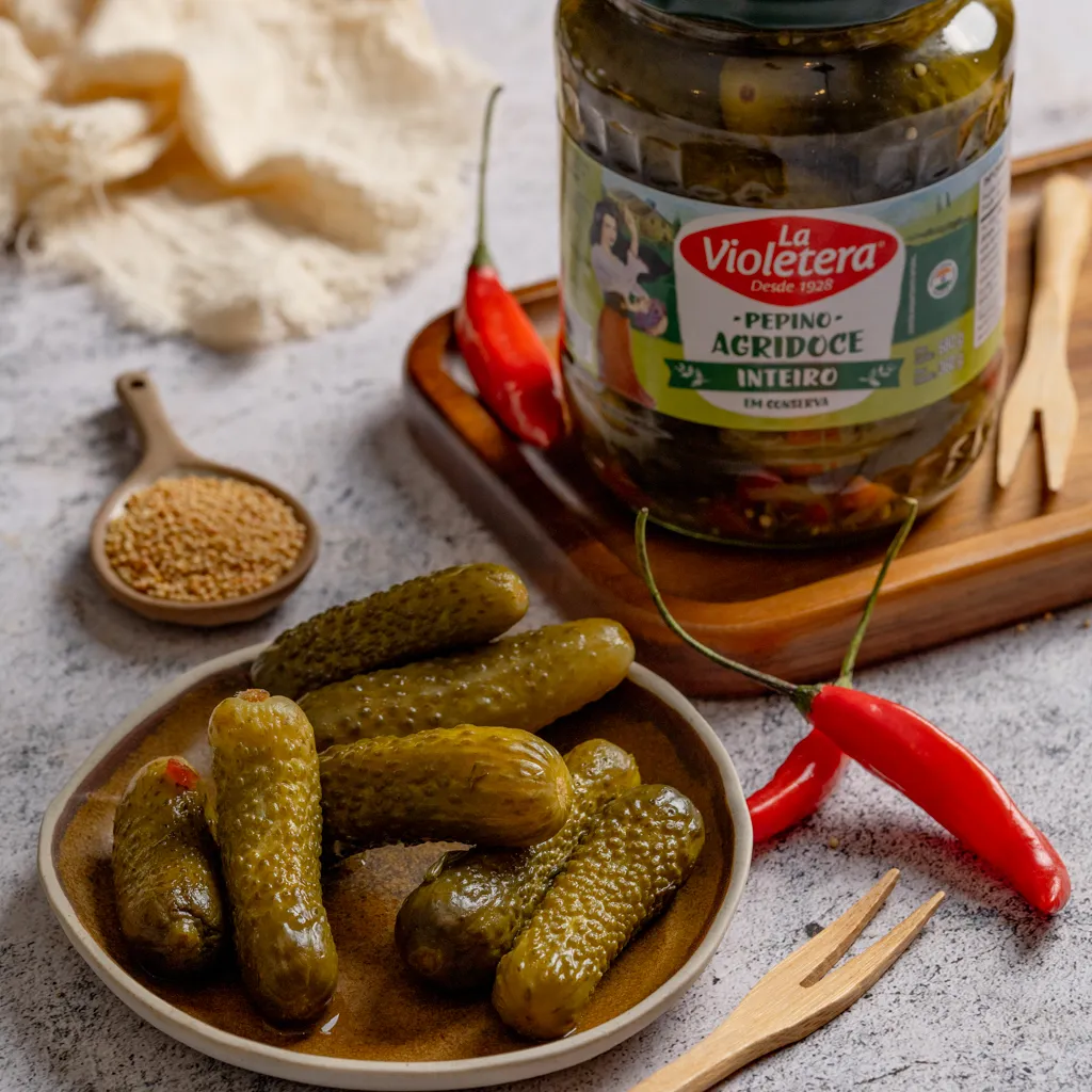 Pepino Inteiro Agridoce La Violetera 360g