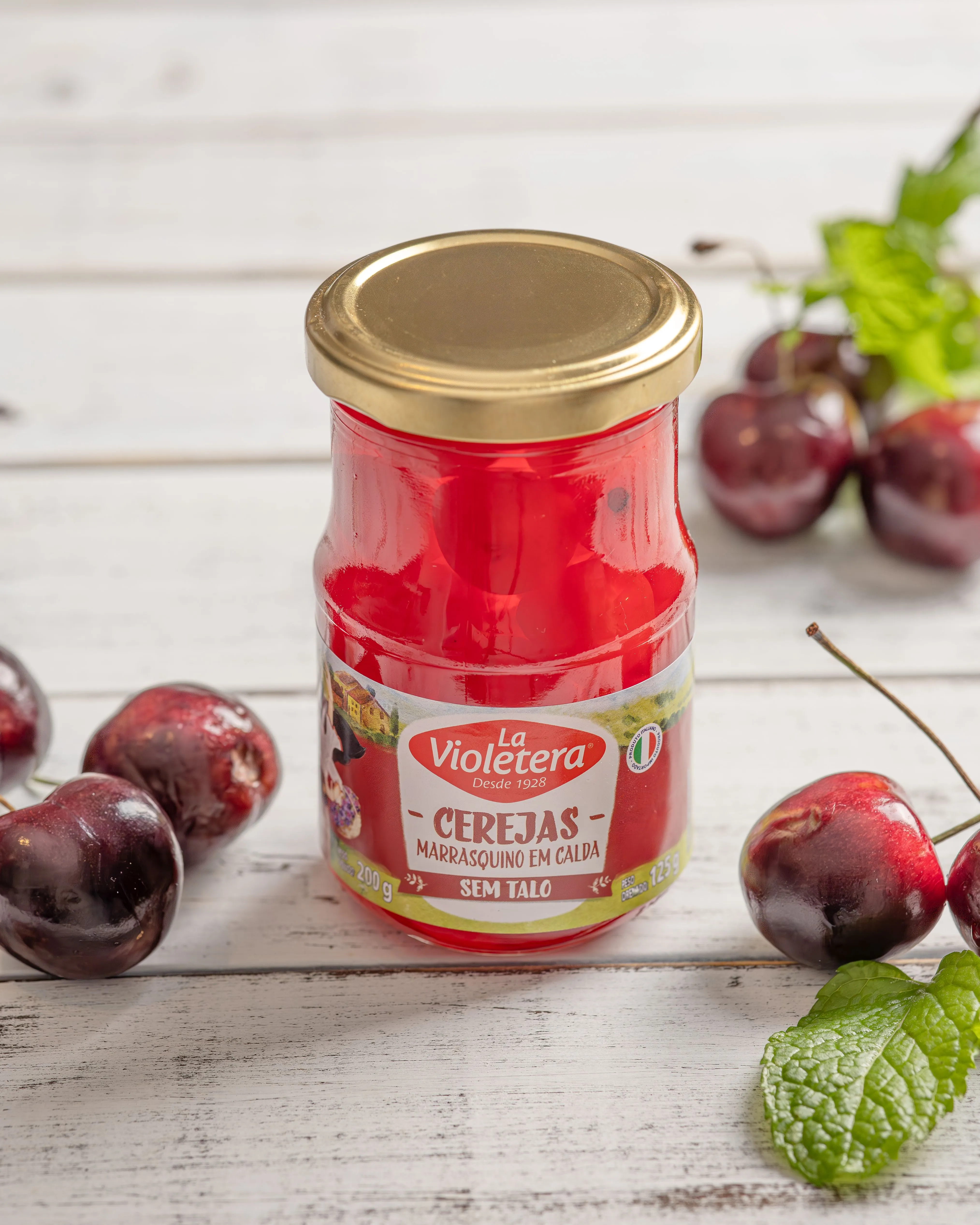Cereja Marrasquino sem talo La Violetera 125g