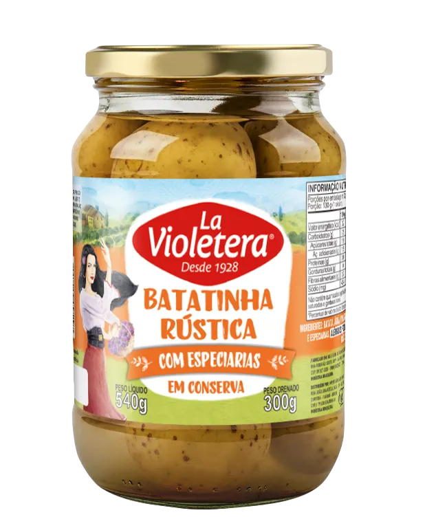 Batatinha Rústica Com Especiarias La Violetera Pote 300G