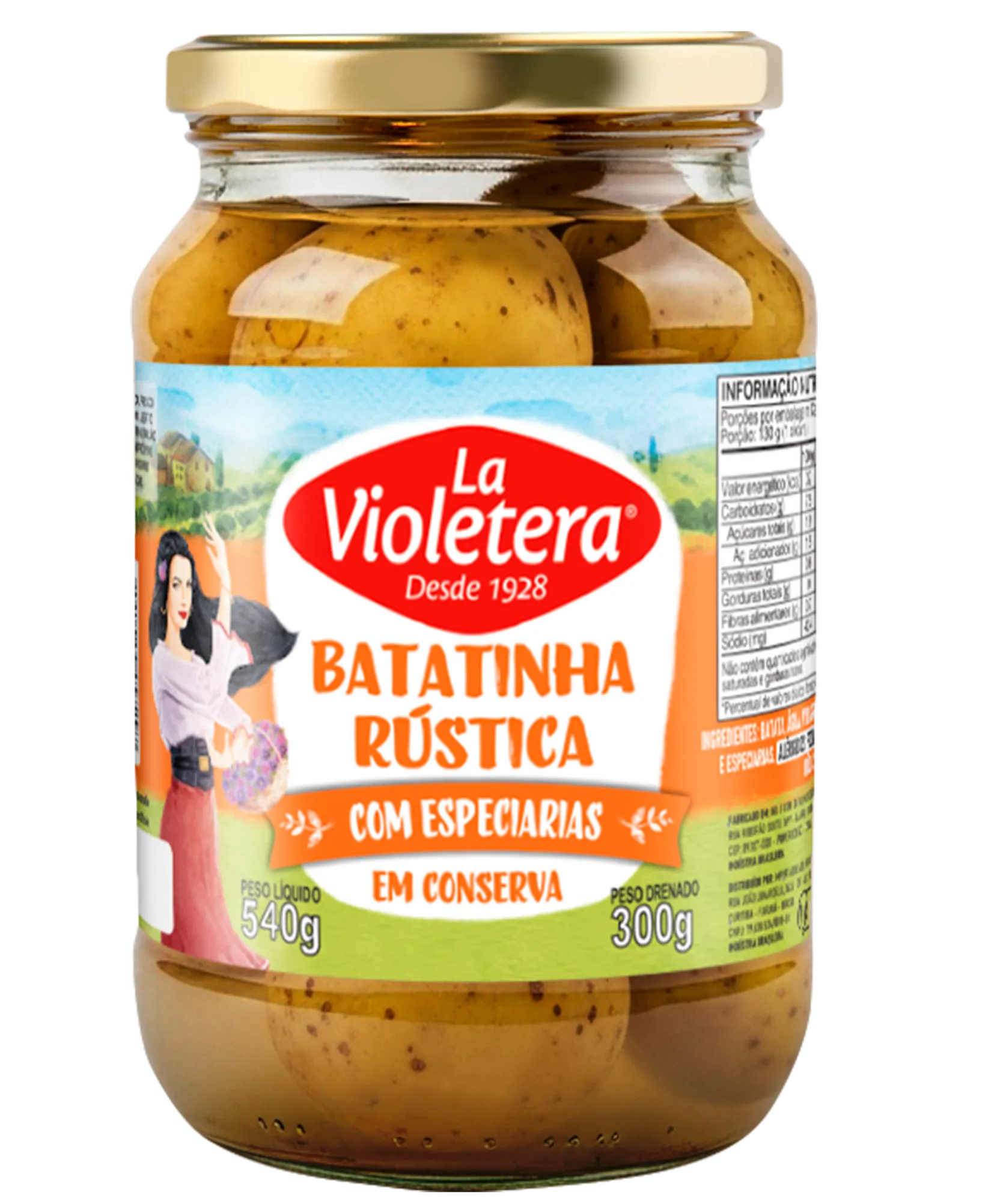Batatinha Rústica Com Especiarias La Violetera Pote 300G