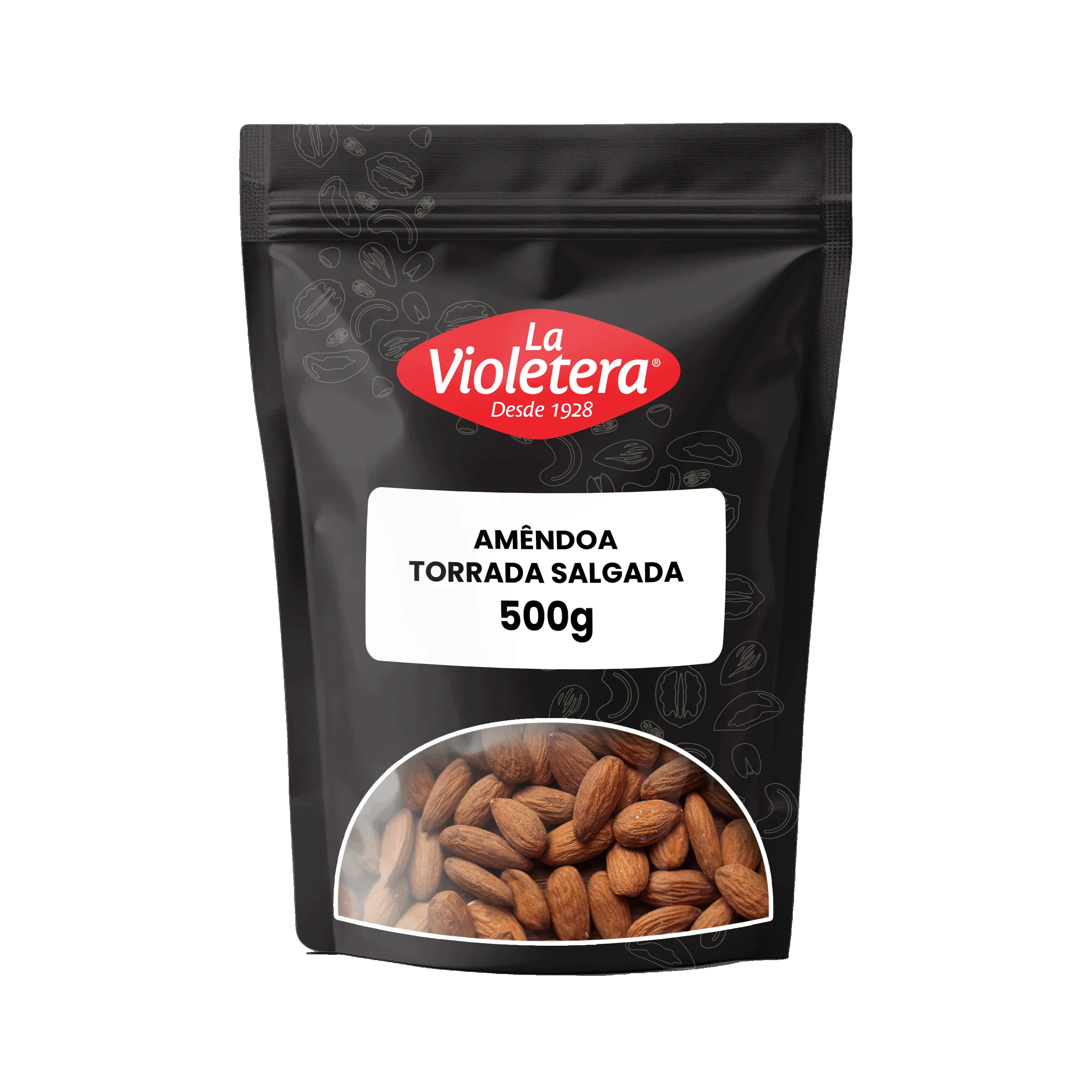 Amêndoa Torrada e Salgada La Violetera Pacote 500 g