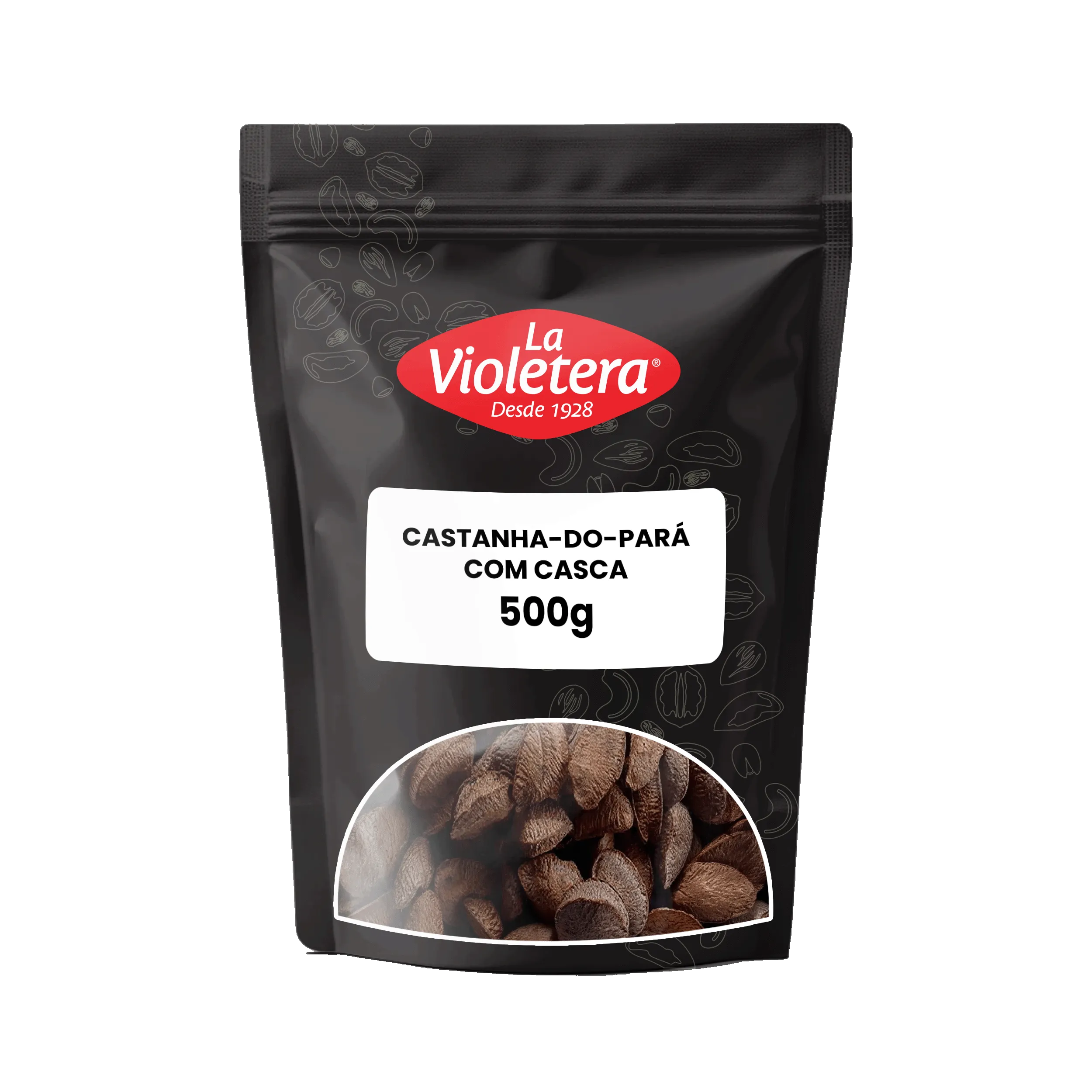 Castanha Pará Com Casca La Violetera Pacote 500 g