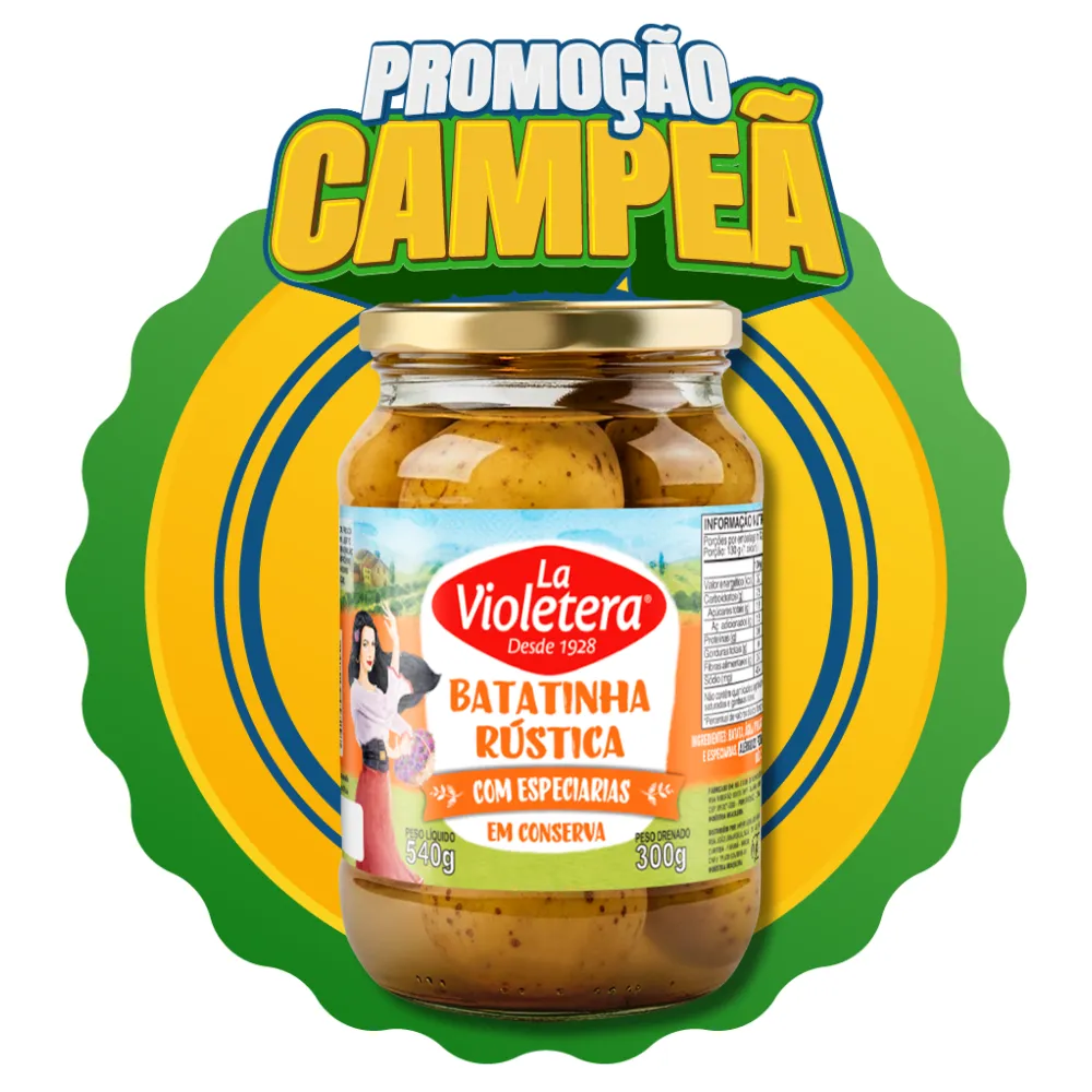 Batatinha Rústica Com Especiarias La Violetera Pote 300G