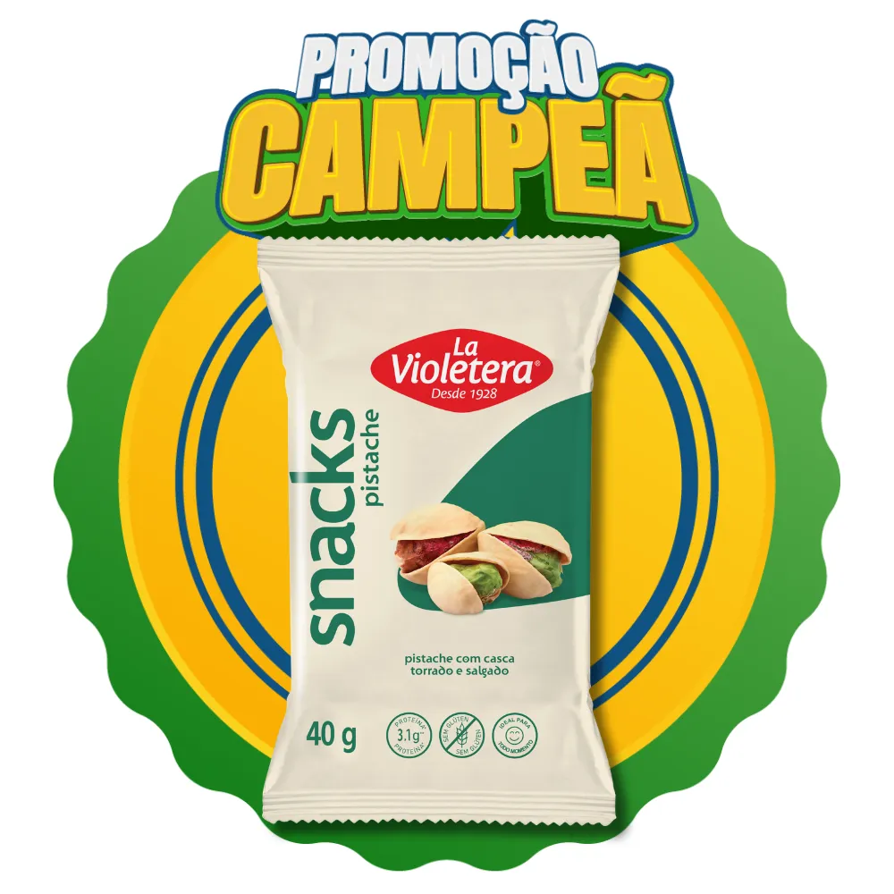 Snack La Violetera Pistache Torrado/Salgada  40g