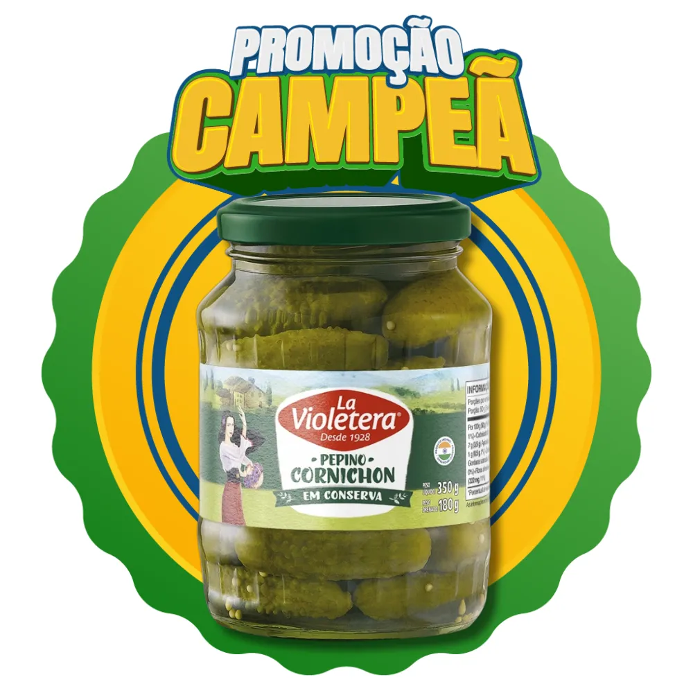 Pepino Cornichon La Violetera 180g