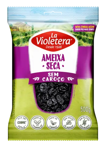 Ameixa Seca sem caroço La Violetera 500g