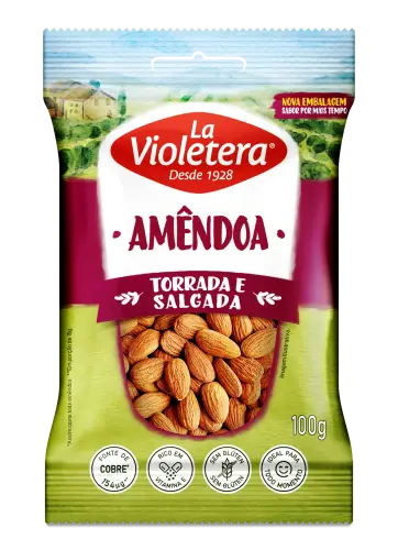 Amêndoa Torrada/Salgada La Violetera 100g