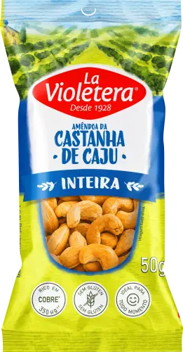 Castanha-de-Caju Natural La Violetera 50g