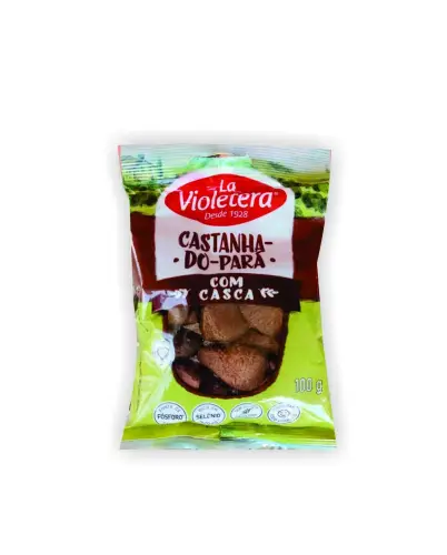 Castanha-do-Pará com Casca La Violetera 100g