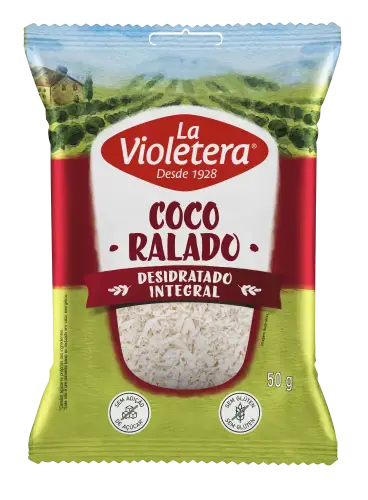 Coco Ralado Desidratado Integral La Violetera 50g