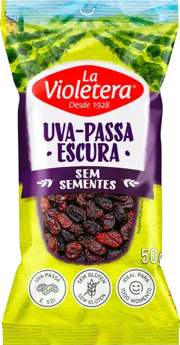 Uva-Passa Escura Sem Semente La Violetera 50g