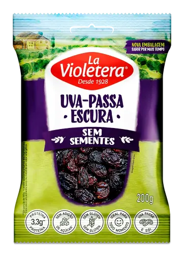 Uva-passa Escura sem semente La Violetera 200g