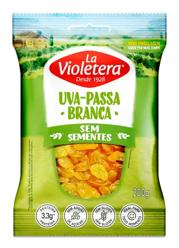 Uva-passa Branca sem semente La Violetera 200g