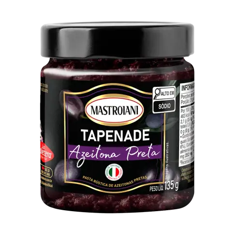 Tapenade Azeitona Preta Mastroiani 135g