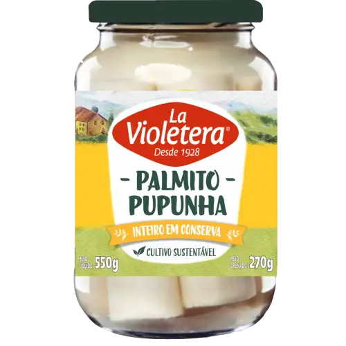 Palmito Pupunha Inteiro La Violetera 270g