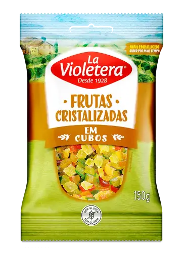 Fruta Cristalizada Cubinho La Violetera 150g