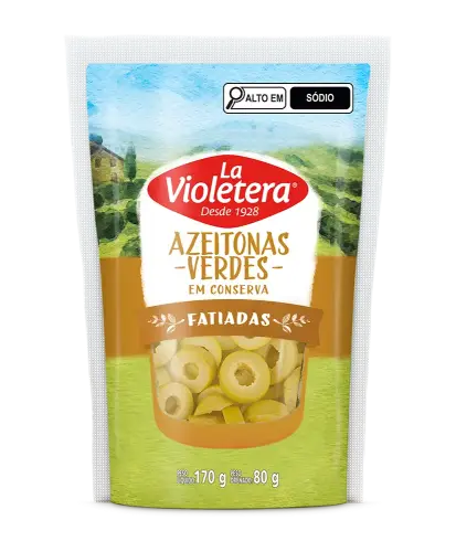 Azeitona Verde Fatiada Doy Pack La Violetera 80g