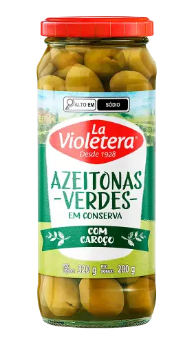 Azeitona Verde com caroço La Violetera 200g