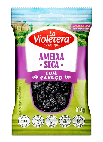 Ameixa Seca com Caroço La Violetera 100g