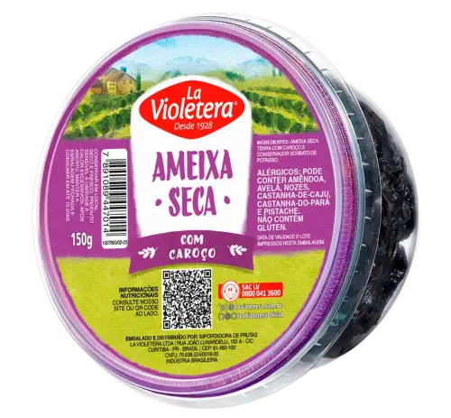 Ameixa Seca Com Caroço La Violetera 150g