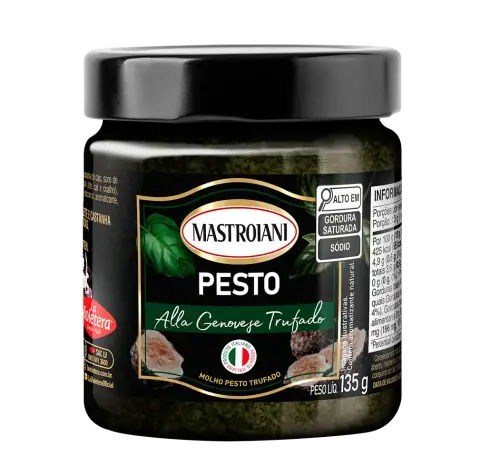 Molho Pesto Trufado Mastroiani 135g - estoque baixo