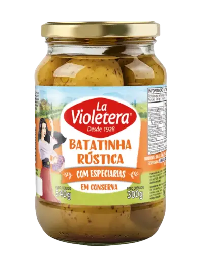 Batatinha Rústica Com Especiarias La Violetera Pote 300G