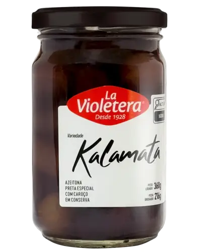 Azeitona Preta Com Caroço Kalamenta La Violetera 216G