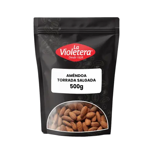 Amêndoa Torrada e Salgada La Violetera Pacote 500 g