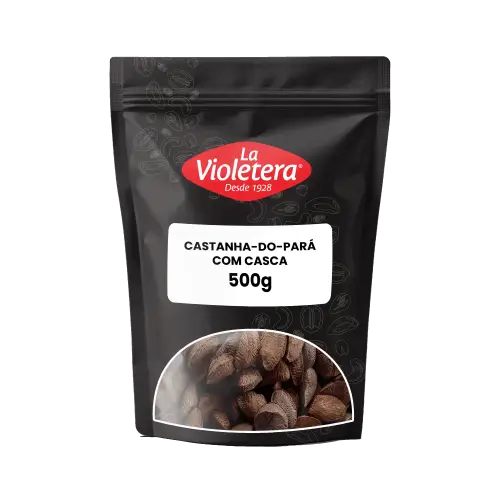 Castanha Pará Com Casca La Violetera Pacote 500 g