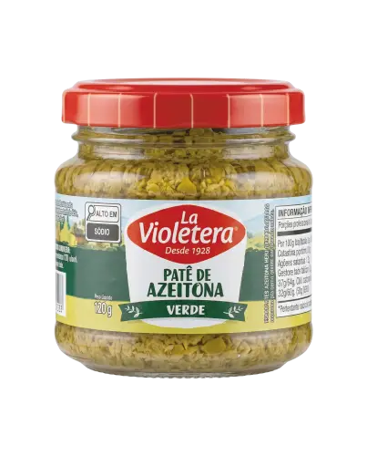 Pate Azeitona Verde Vidro La Violetera Pote 120g