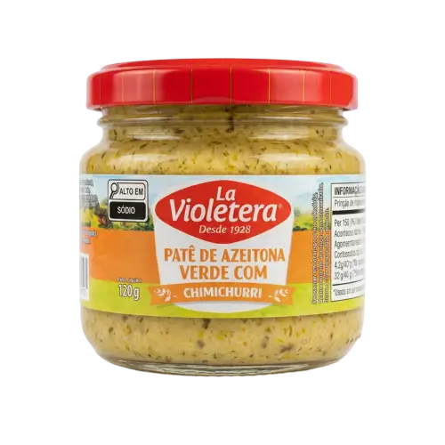 Pate Azeitona Chimichurri Vidro La Violetera Pote 120g