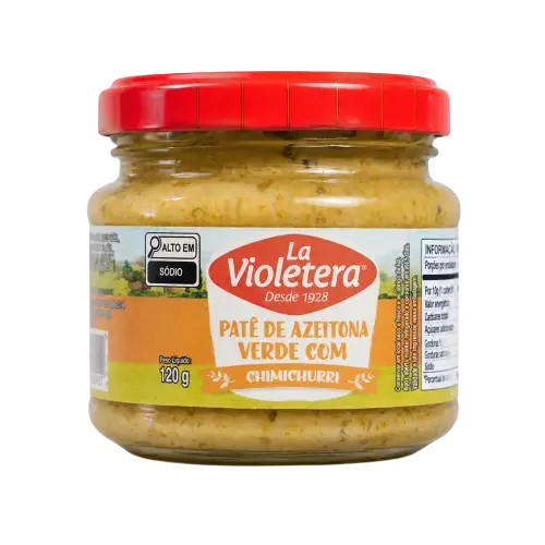 Pate Azeitona Chimichurri Vidro La Violetera Pote 120g