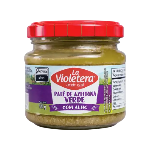 Pate Azeitona Alho Vidro La Violetera Pote 120g