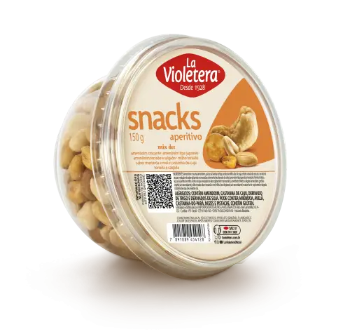Snack Mix Aperitivo La Violetera Pote 150g       